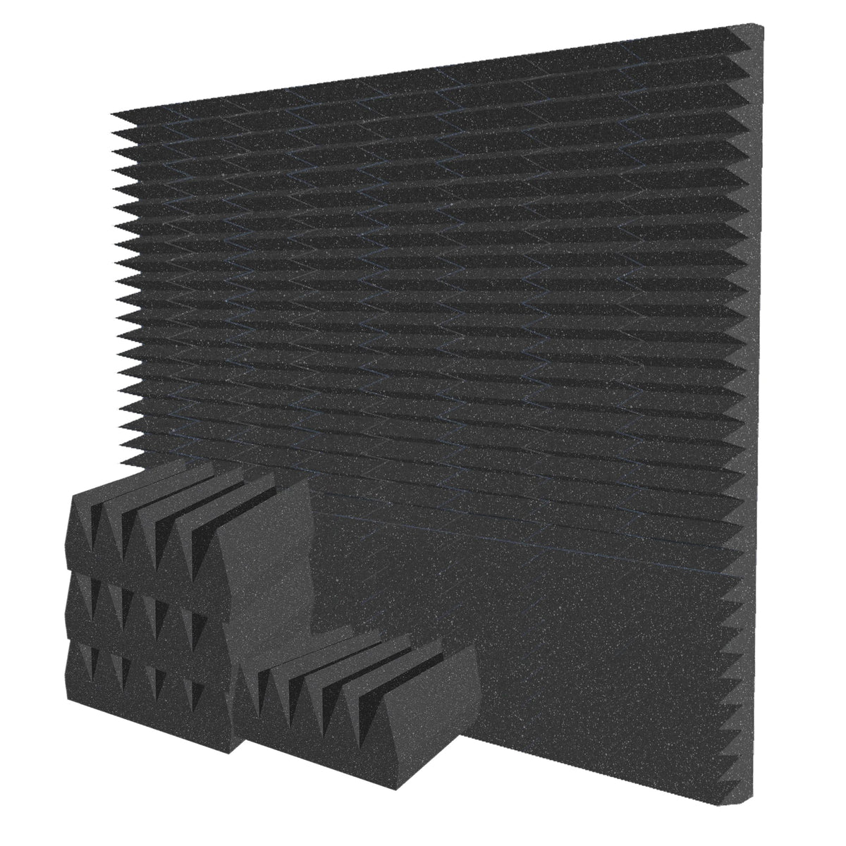 Arrowzoom Wedge 10/15cm Thick Foam Series PRO - Black - KK1472 Black / 48 Pieces - 25 x 25 x 10 cm / 10 x 10 x 4"