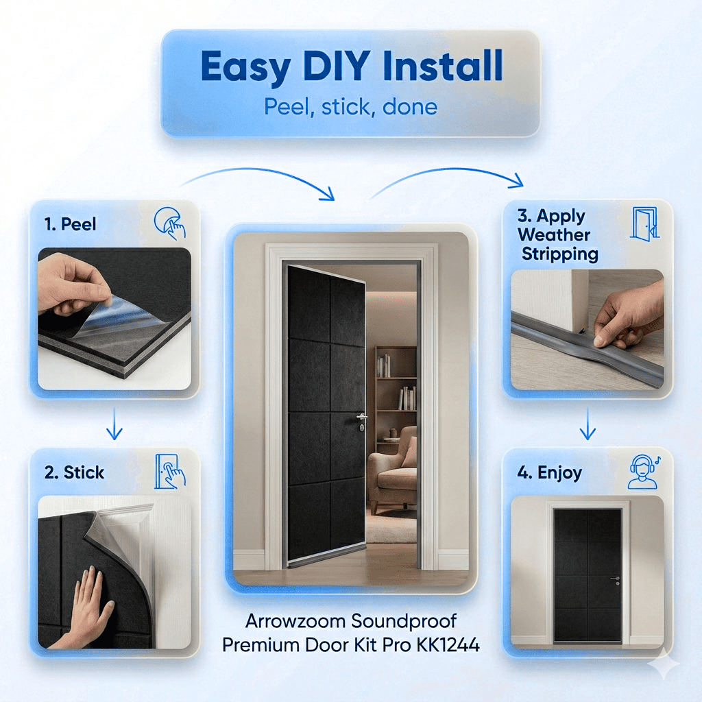 Arrowzoom Door Kit Pro — Heavy-Duty Soundproof Panels
