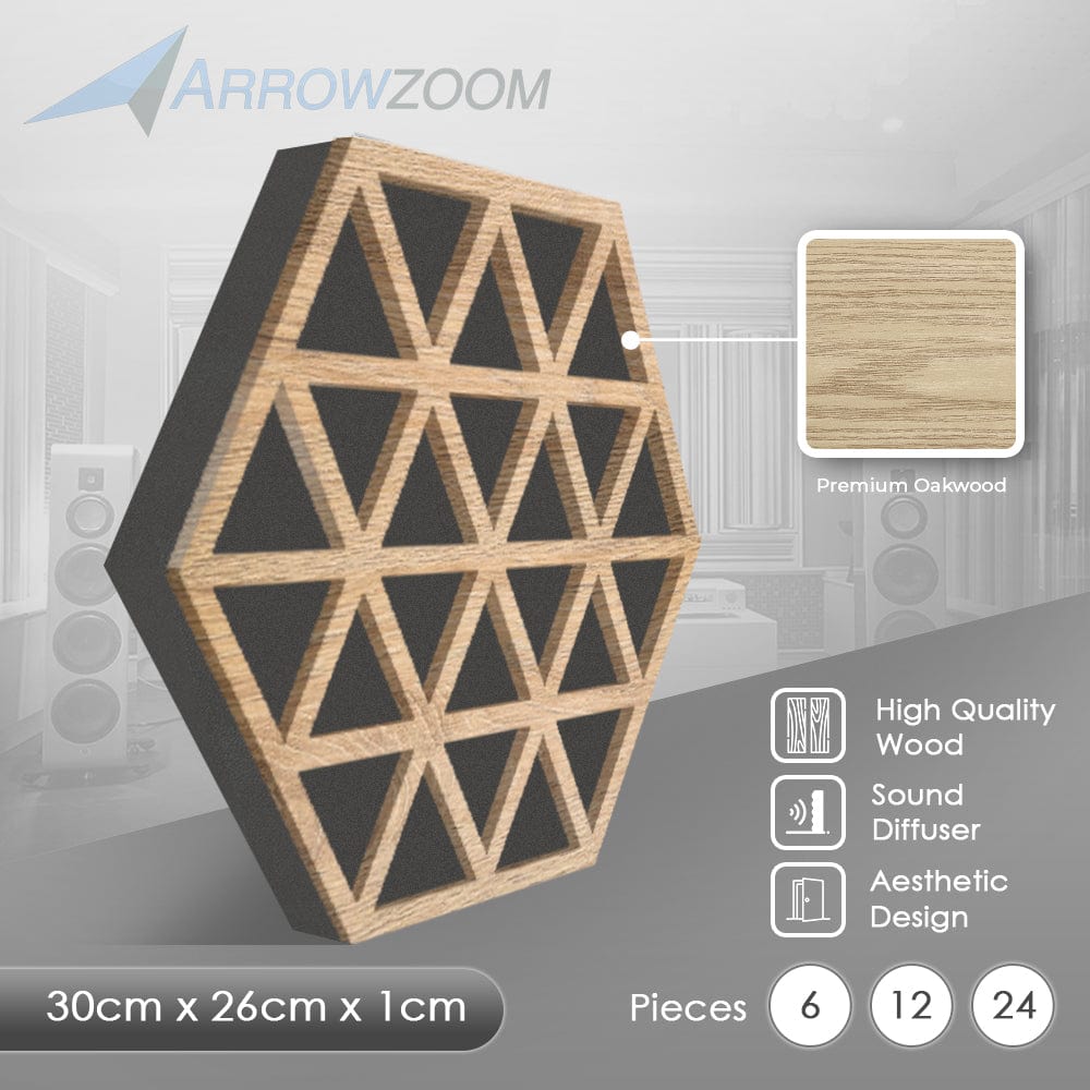 Isometric Triangle Hexagon Diffuser + Absorber (KK1417) – Arrowzoom ...