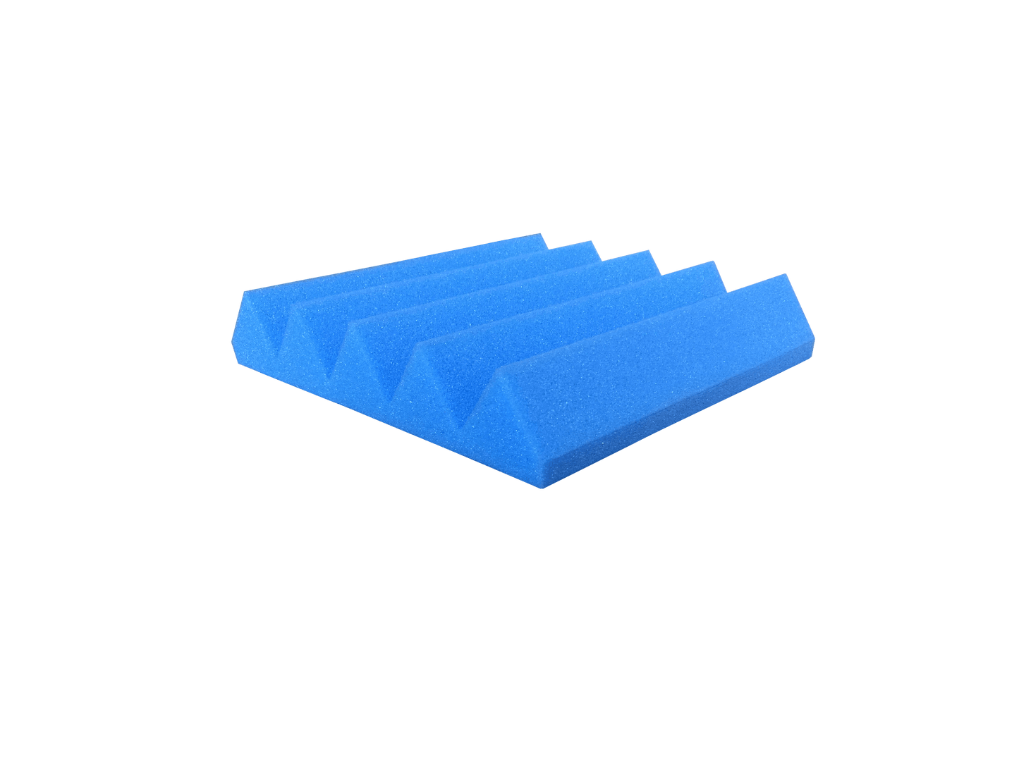 Arrowzoom Acoustic Wedge Tiles Foam - Solid Colors - KK1134 Blue / 1 Piece - 25 x 25 x 5 cm / 10 x 10 x 2in