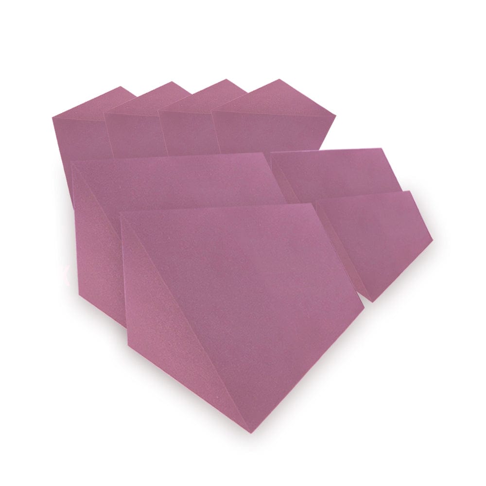 Arrowzoom Triangle Corner Bass Trap Series Solid Colors KK1161 8 Pieces - 60 x 30 x 25 cm /23.6 x 11.8 x 9.8 in / Burgundy