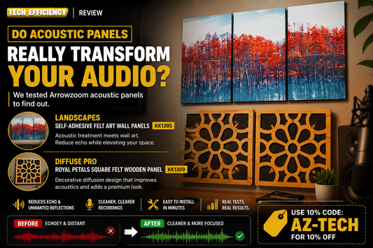 Why Tech Efficiency Recommends Arrowzoom Acoustic Panels for Better Room Acoustics