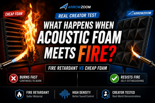 What Happens When Acoustic Foam Meets Fire?
