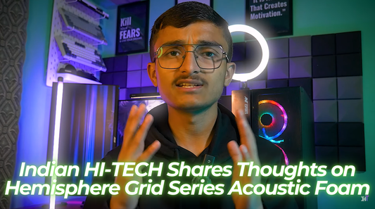 Indian HI-TECH Shares Thoughts on Hemisphere Grid Series Acoustic Foam