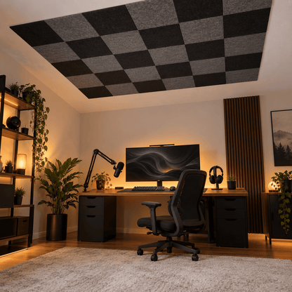 Arrowzoom Self-Adhesive Acoustic Felt Ceiling Panels (KK1424)