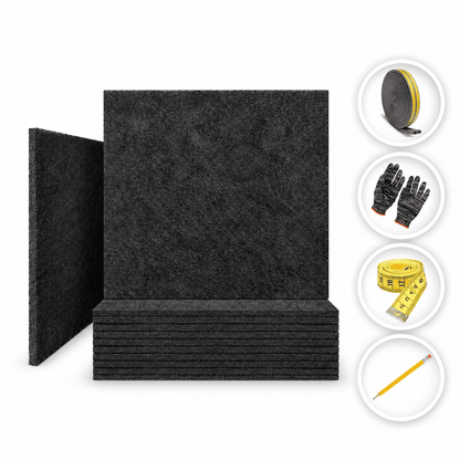 Arrowzoom Soundproof Door Kit KK1184 Black / 1 Piece only / YES
