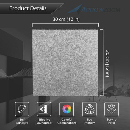 1 Piece - Arrowzoom Premium Door Kit Pro - All in One Adhesive Sound Absorbing Panels - KK1244