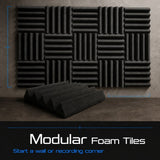 Arrowzoom Acoustic Wedge Tiles Adhesive Backed Foam- Solid Colors - KK1134