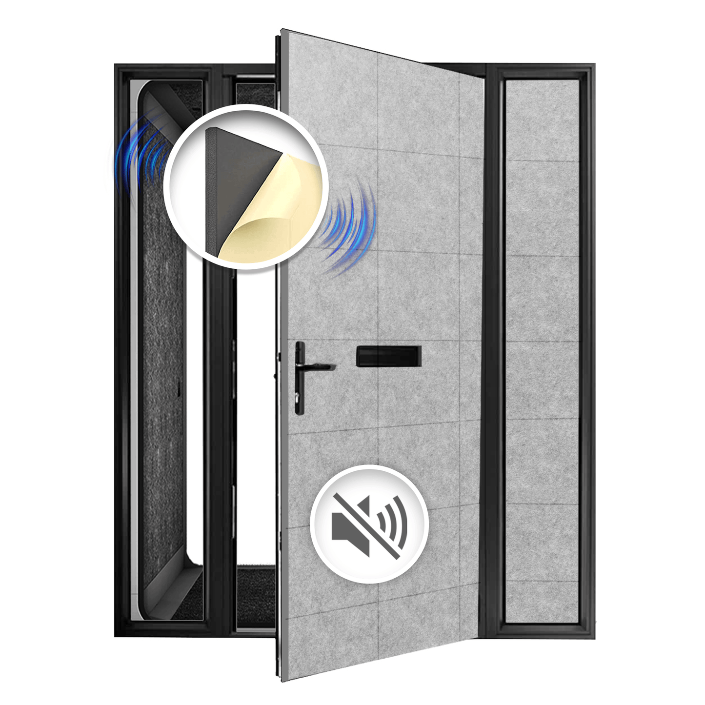 Arrowzoom Soundproof Premium Door Kit Pro - KK1244
