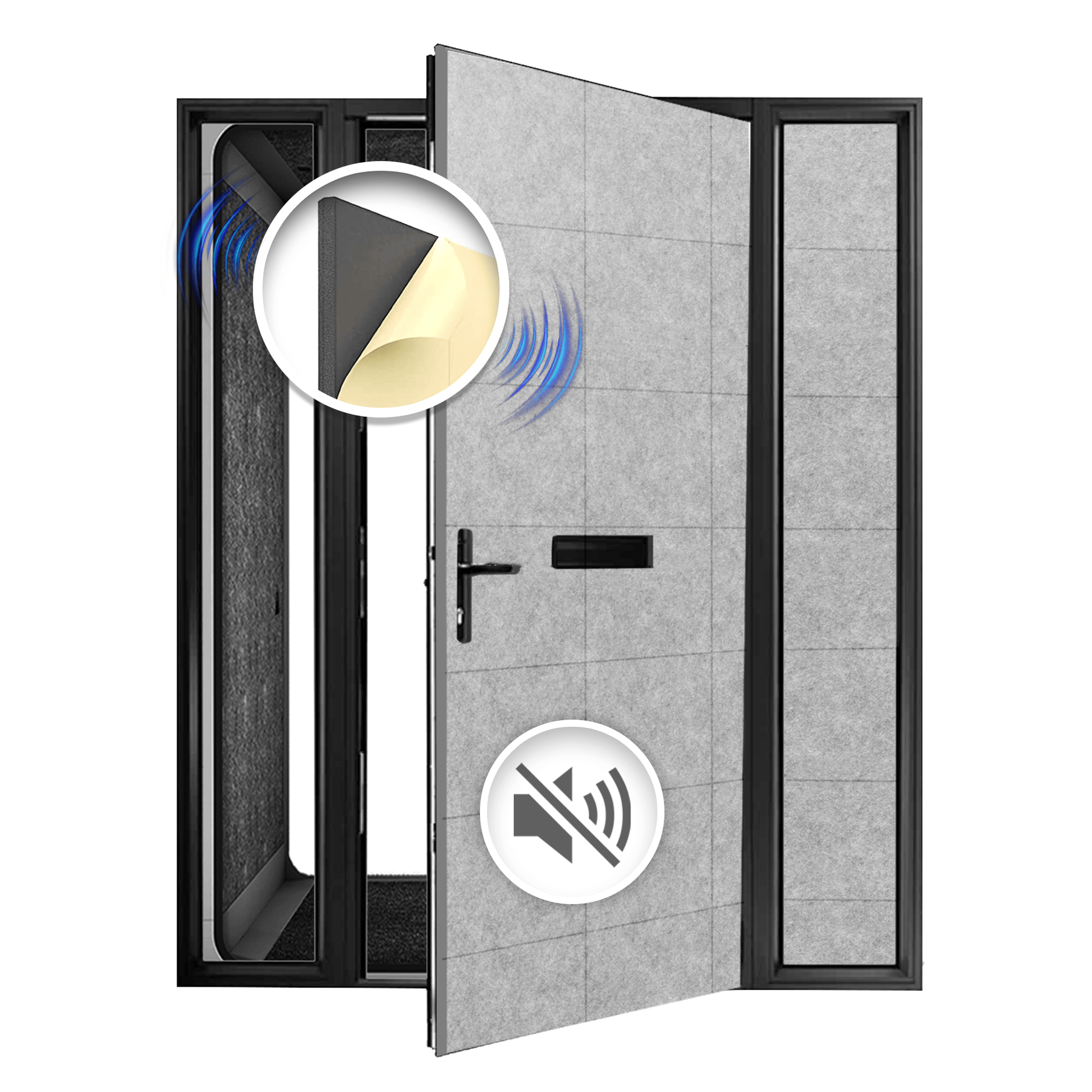 Arrowzoom Soundproof Premium Door Kit Pro - KK1244