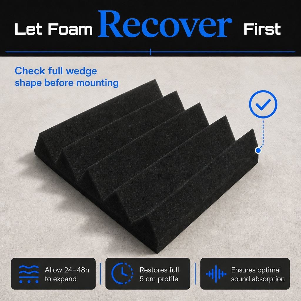 Arrowzoom Wedge Tiles Series Acoustic Foam - Black x Red Bundle - KK1134