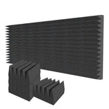 Arrowzoom Wedge 10/15cm Thick Foam Series PRO - Black - KK1472 Black / 24 Pieces - 25 x 25 x 15 cm / 10 x 10 x 6"