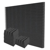 Arrowzoom Wedge 10/15cm Thick Foam Series PRO - Black - KK1472 Black / 48 Pieces - 25 x 25 x 15 cm / 10 x 10 x 6"