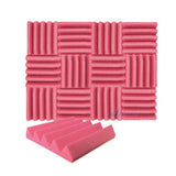 Arrowzoom Acoustic Wedge Tiles Foam - Solid Colors - KK1134 Red / 1 Piece - 25 x 25 x 5 cm / 10 x 10 x 2in / No