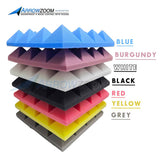 Arrowzoom Pyramid Adhesive Backed Tiles Series Acoustic Foam - Solid Colors - KK1034