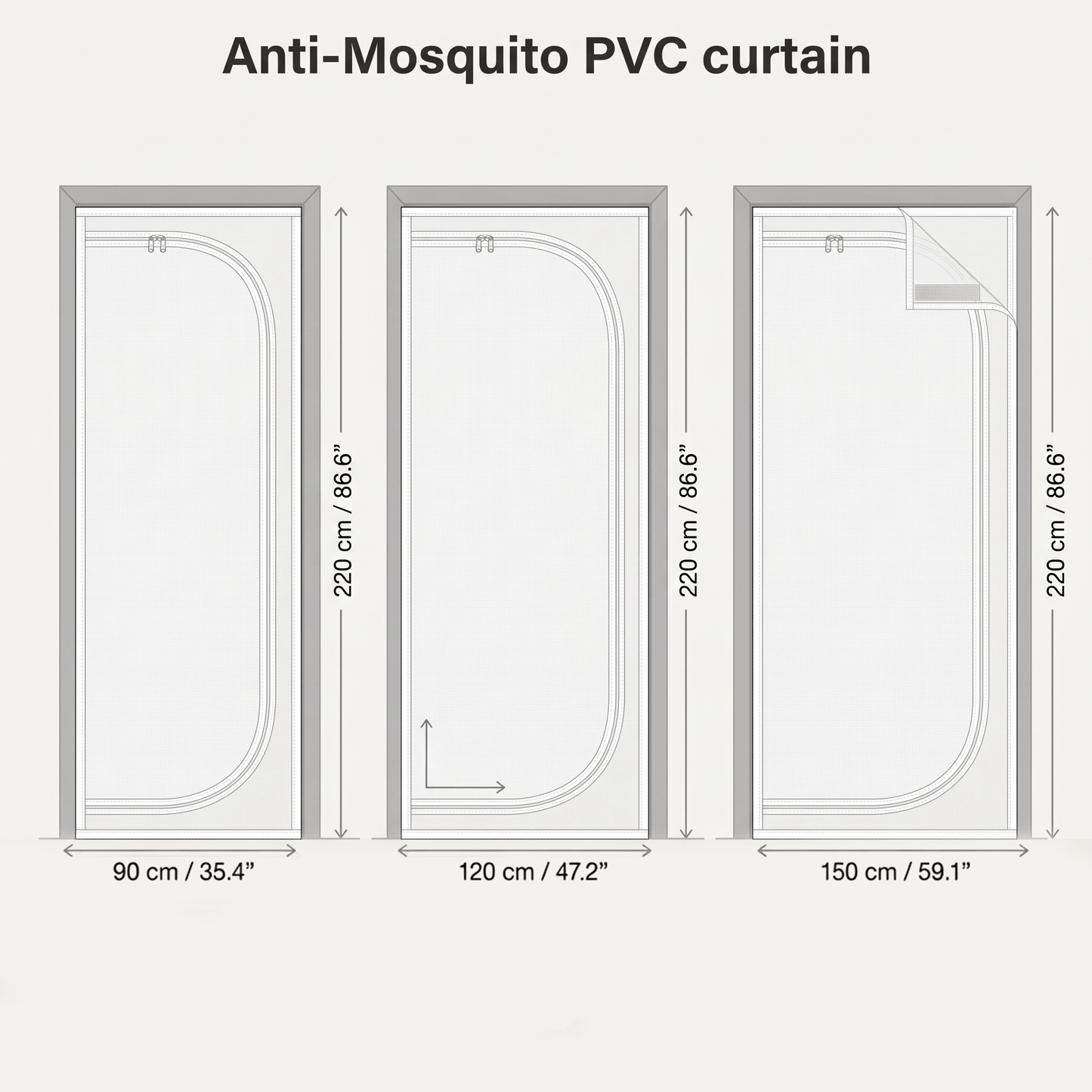 Anti-Mosquito PVC curtain AP1504