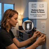 Arrowzoom Acoustic Putty Pads for Electrical Boxes – Seal Gaps, Stop Noise Leaks, Fire-retardant (KK1478)
