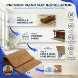 Arrowzoom Anti-Slip Floor Protection Soundproof Noise Vibration Mats for Drums - KK1249