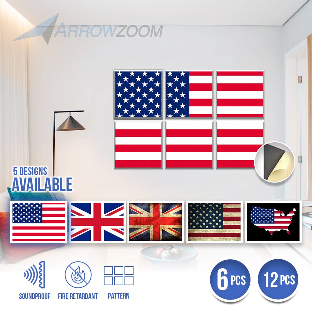 Arrowzoom Flag Velcro Felt Art Wall Panels KK1229