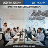 Arrowzoom EchoArt Elegant Sound Absorbers Hanging Ceiling Panels Gray - KK1458