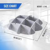 Arrowzoom EchoArt Elegant Sound Absorbers Hanging Ceiling Panels Gray - KK1458 Gray / 60 x 60cm (23 x 23")