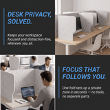 Arrowzoom Acoustic Desk Divider PRO KK1480