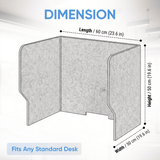 Arrowzoom Acoustic Desk Divider PRO KK1480 White