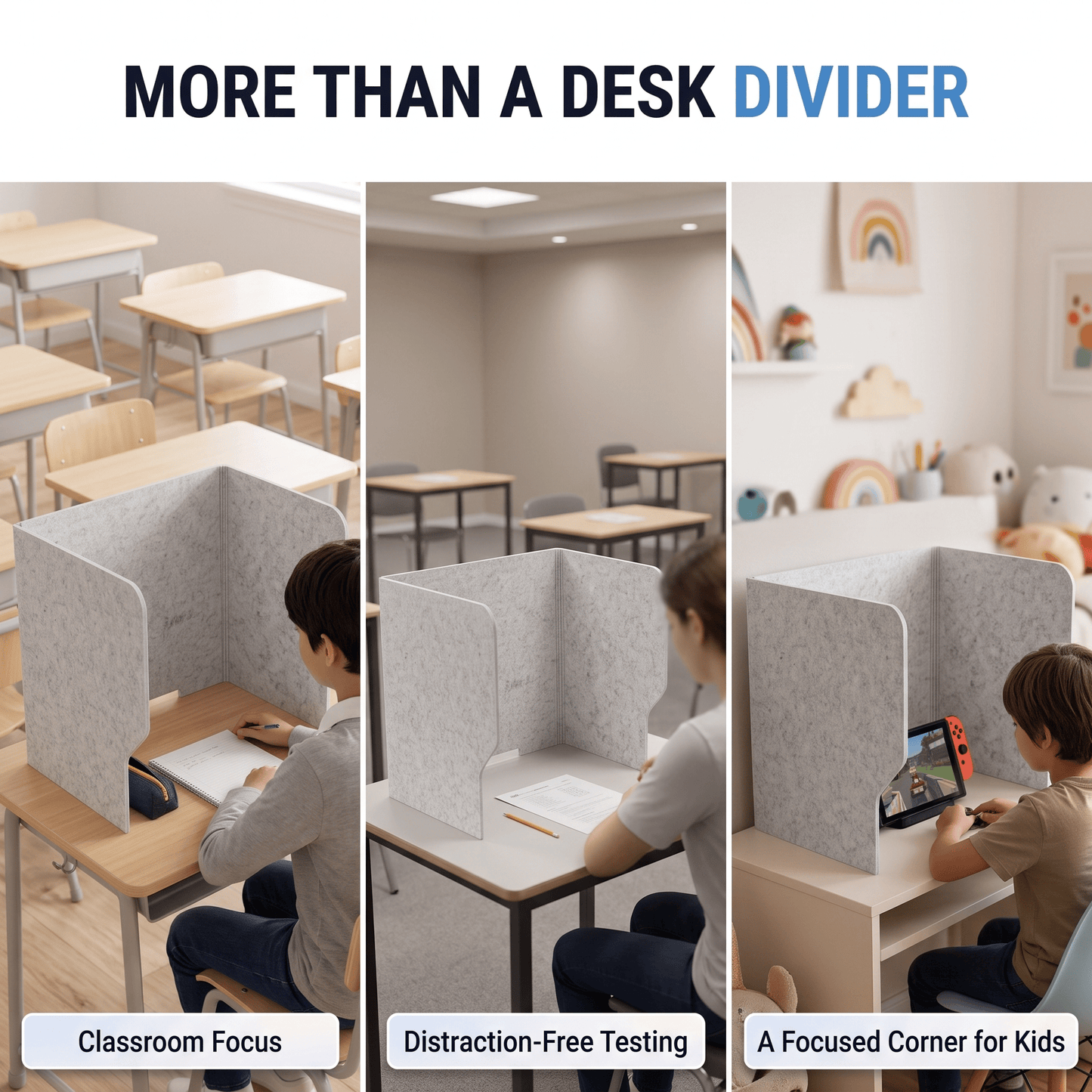 Arrowzoom Acoustic Desk Divider PRO KK1480 White