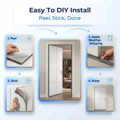 Quiet Your Room in 20 Minutes — Door Soundproofing Kit (KK1184)
