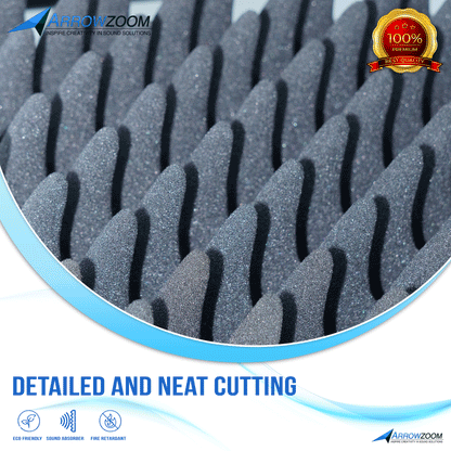 Arrowzoom Acoustic Eggcrate Panel - Black KK1052