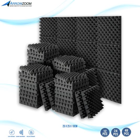 Arrowzoom Acoustic Eggcrate Panel - Black KK1052