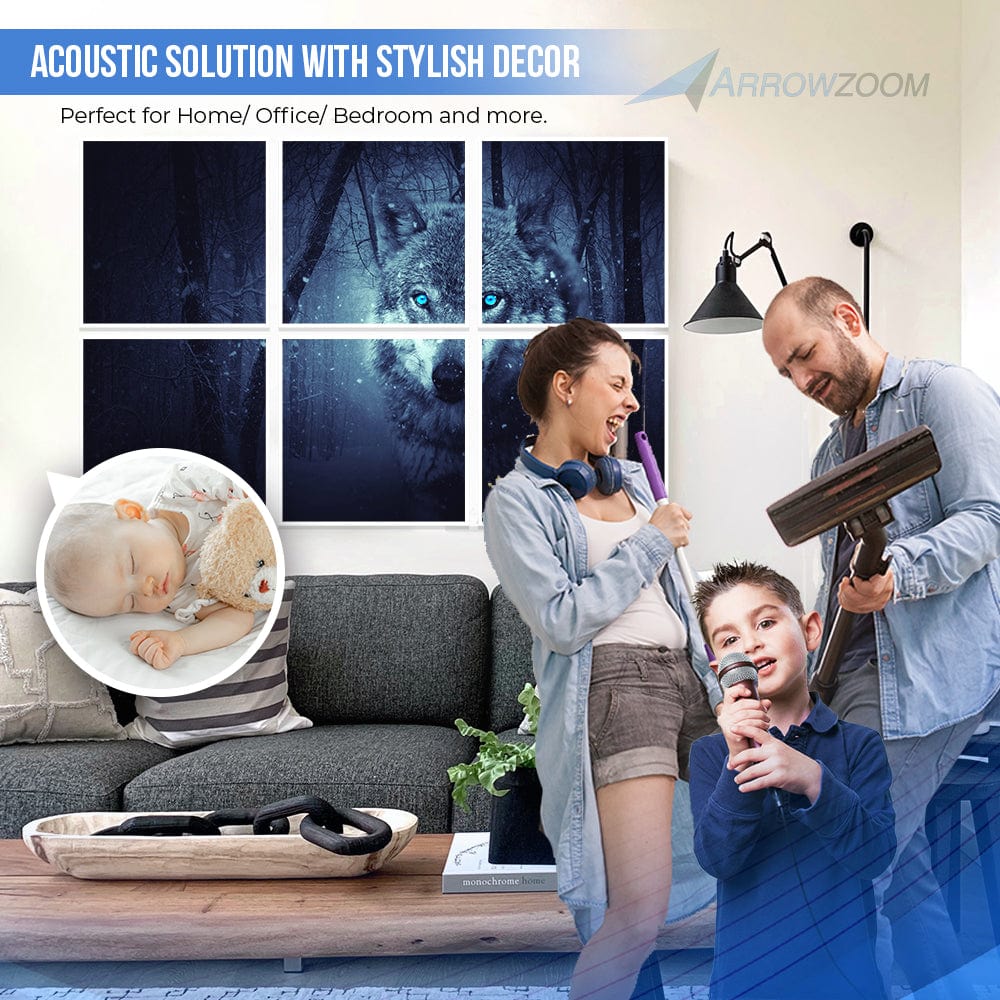 Arrowzoom Apex Self-Adhesive Felt Art Wall Panels - KK1400