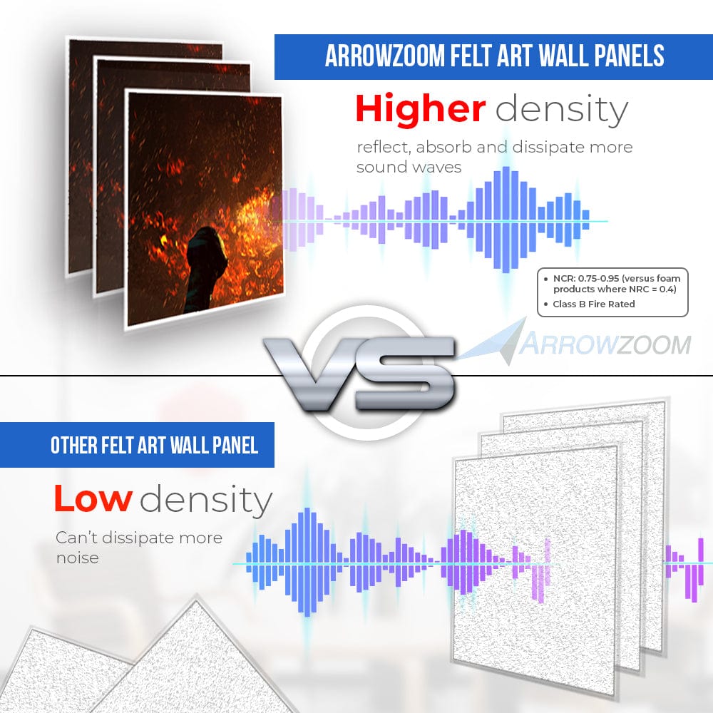 Arrowzoom Fantasy Self-Adhesive Felt Art Wall Panels - KK1401