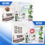 Arrowzoom Marble Self-Adhesive Felt Art Wall Panels - KK1396