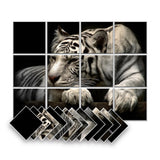 Arrowzoom Apex Self-Adhesive Felt Art Wall Panels - KK1400 Design B / 12 Pieces - 120 x 90 cm / 47.2 x 35.4 in