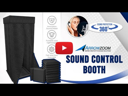 Studio-Quality Portable Vocal Booth — Kill Outside Noise, Set Up in 15 Min (KK1250)