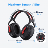 Arrowzoom Better Sleep 2 Ear Hole Memory Foam Pillow and Soundproof Ear Muffs KK1482 Ear Muff Only