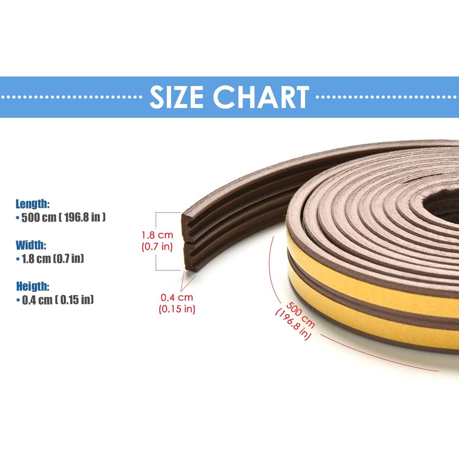 Arrowzoom Soundproof Weather Strip for Doors and Windows - KK1154