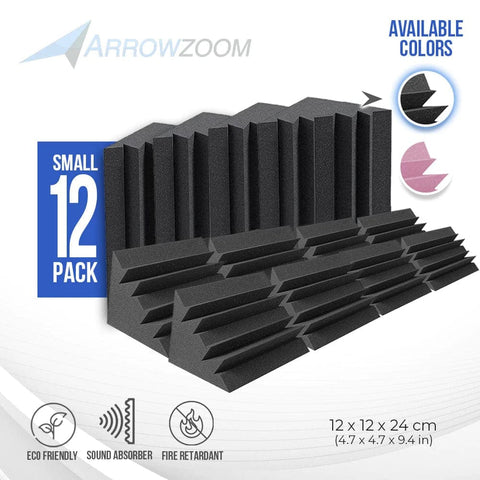 Copy of Arrowzoom™ Bass Trap & Fabric Wrapped Soundproofing Bundle (Black) KK1435