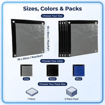Outdoor Soundproof & Water Proof - Air conditional - KK1479 1 Piece / 50 x 50 cm (19.6 x 19.6 in) / Black