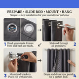 Soundproof Blackout Curtain PRO — Block Noise, Light & Drafts in Any Room (KK1251)