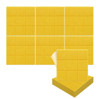 Arrowzoom "Grid Matrix" 3D Square Polyester Felt Art Panels - KK1389