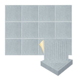 Arrowzoom Soundwave 3D Square Polyester Felt Art Panels - KK1393