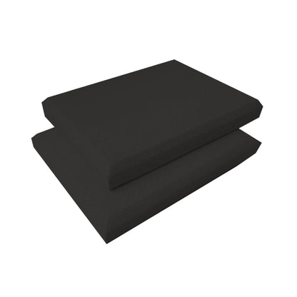 Arrowzoom Sound Absorbing Acoustic Fabric Wrapped Panel - 2 pcs - KK1205 30cm x 30cm x 2.5cm / 11.8x 11.8x  0.9 in / Black