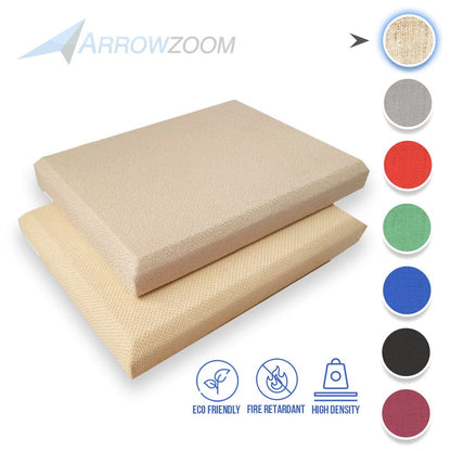 Arrowzoom Sound Absorbing Acoustic Fabric Wrapped Panel - 2 pcs - KK1205