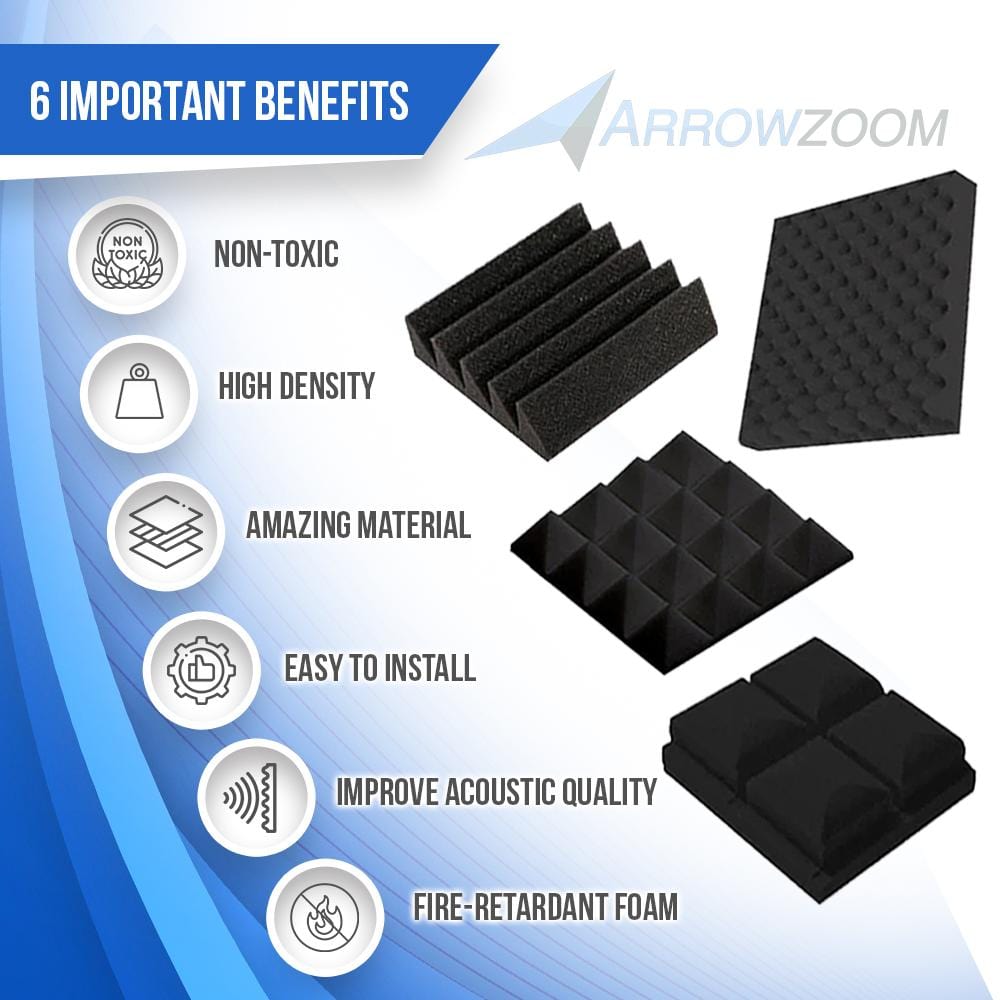 1 Pc SAMPLE Pyramid, Eggcrate, Hemisphere Grid, Wedge Acoustic Foam Master KK1034, KK1052, KK1040, KK1134