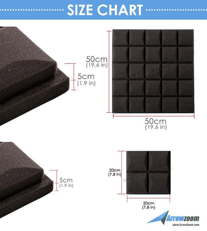 Arrowzoom 100 pcs Bundle Acoustic Foam