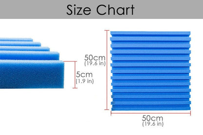 Arrowzoom Acoustic Foam Metro Striped Ceiling - Peral White x Baby Blue Bundle - KK1041