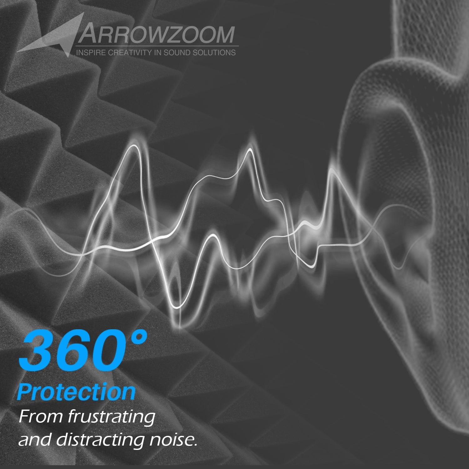 Arrowzoom™ PRO Series Soundproof Foam - Brick Pro - KK1197