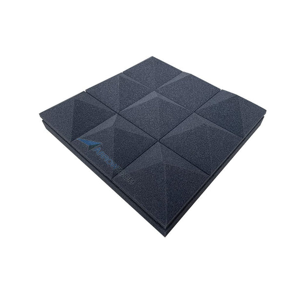 Arrowzoom™ PRO Series Soundproof Foam - Pyramid Plus - KK1194 Black / 1 piece